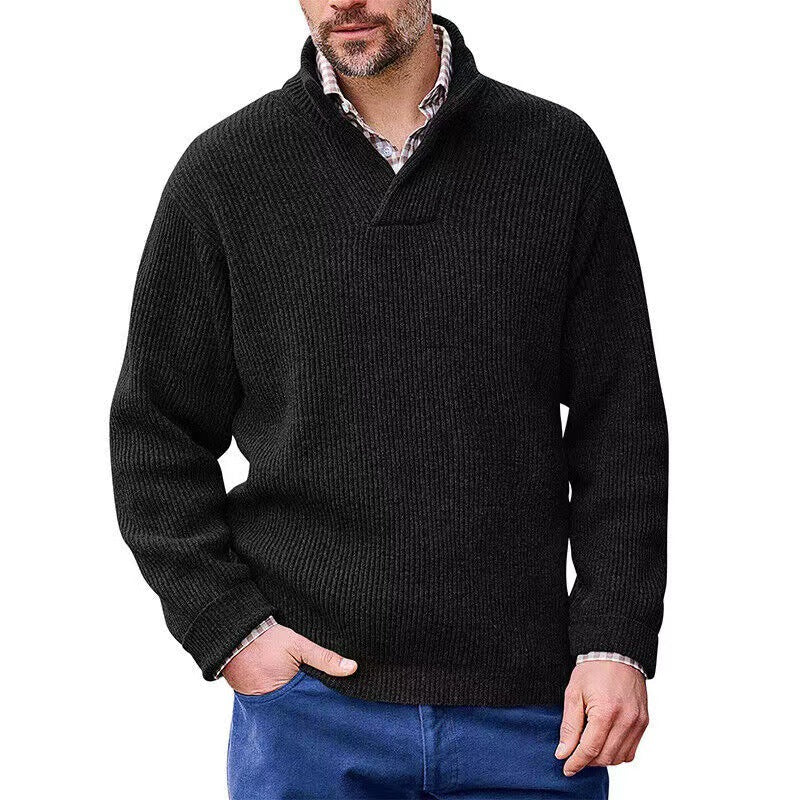 Men's Cashmere Casual Solid Color Sweater