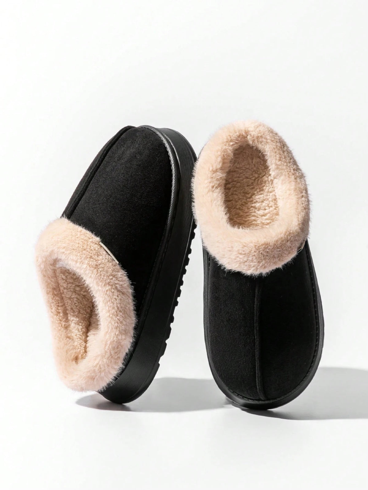 Fashionable & Cozy Men's Coffee Fuzzy Slippers