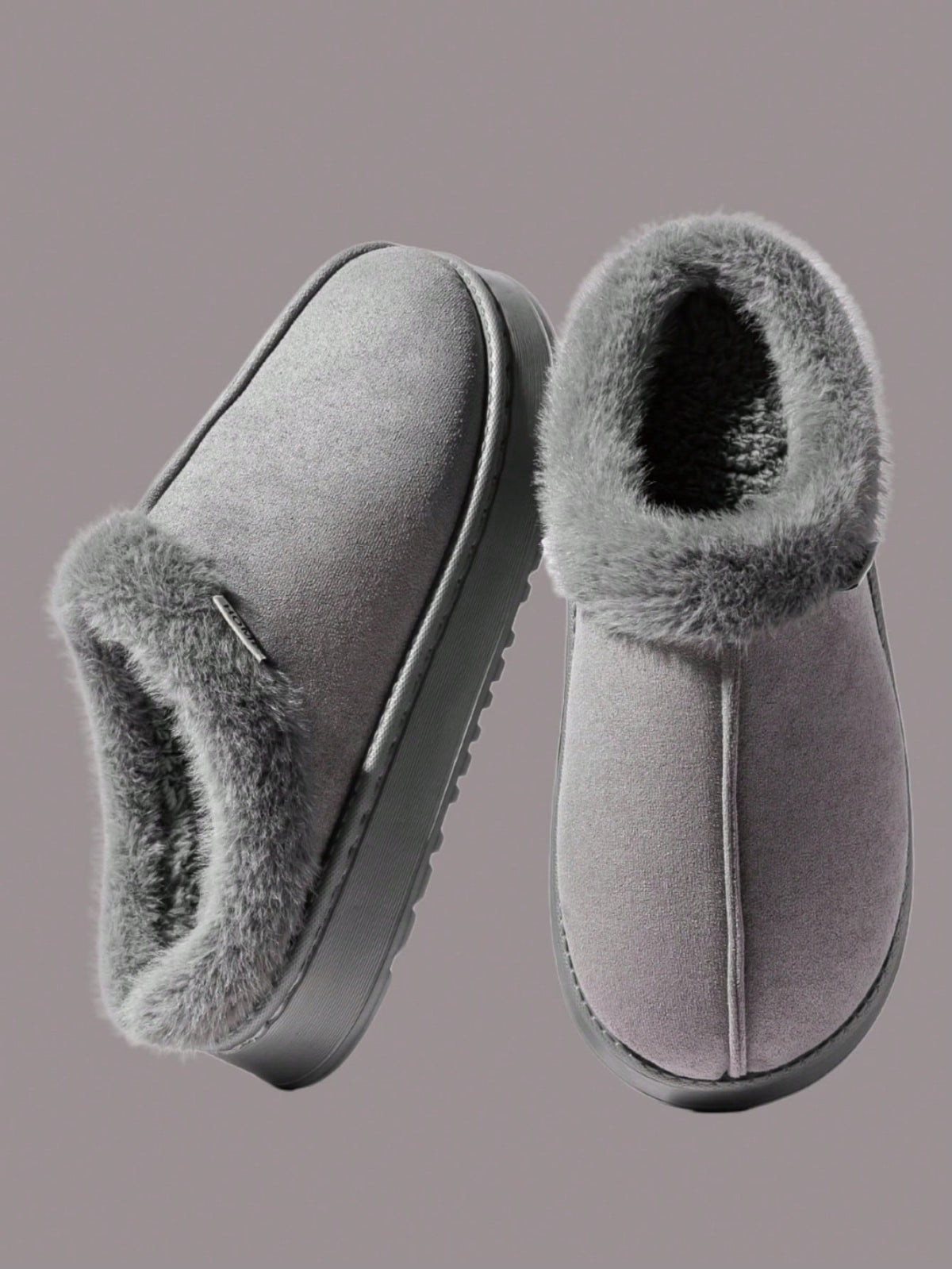 Women's Autumn inter Plush Lined Thick Sole Slippers Comfortable Non-Slip Warm Indoo utdoor Soft Luxury Fuzzy Slides