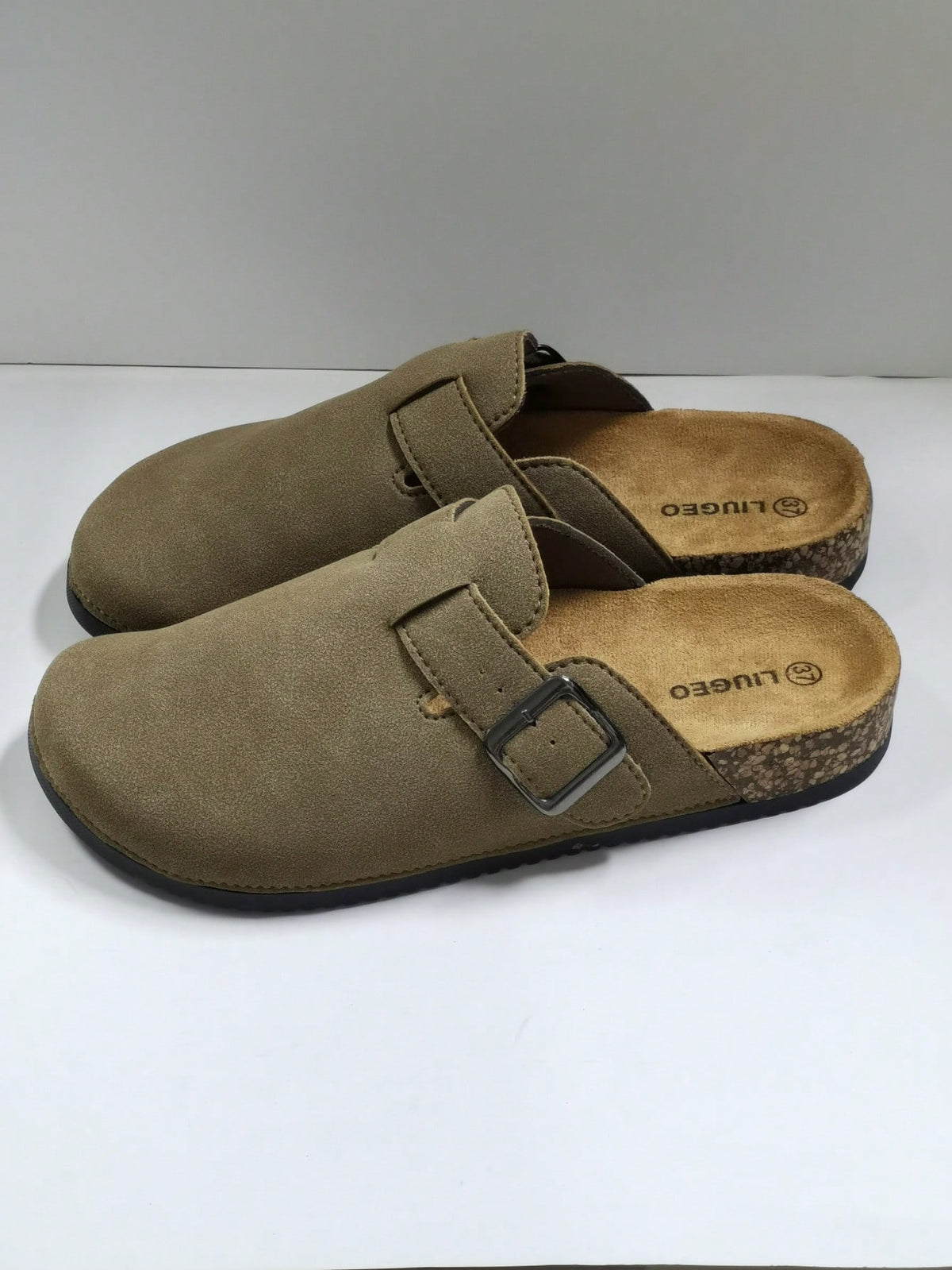 Men's Slip-On Mule Sandals, Soft Wood Casual Slippers