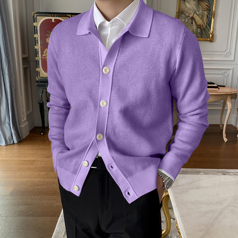 Hot Sale  50% OFFMen's Lapel Knitted Cardigan