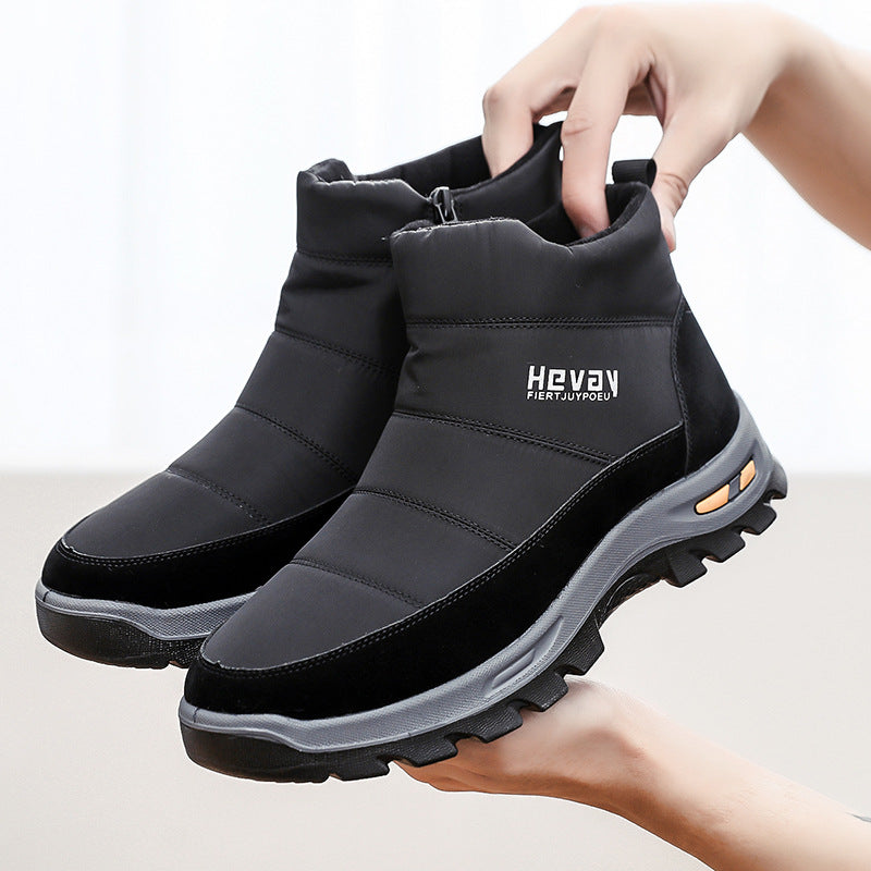 (Limited Time 49% Discount Event) Men's Orthopedic Arch Support Wide Toe Snow Boots Comfortable Waterproof Non-slip Warm Work Shoes
