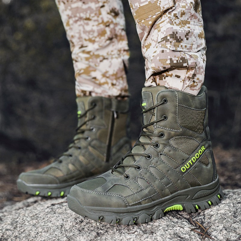 (imited Time Discount 49% off) Men's Lightweight  Breathable Durable Anti-slip Hiking Boots Combat Army Boots Work Boots