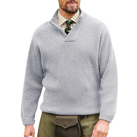 Men's Cashmere Casual Solid Color Sweater