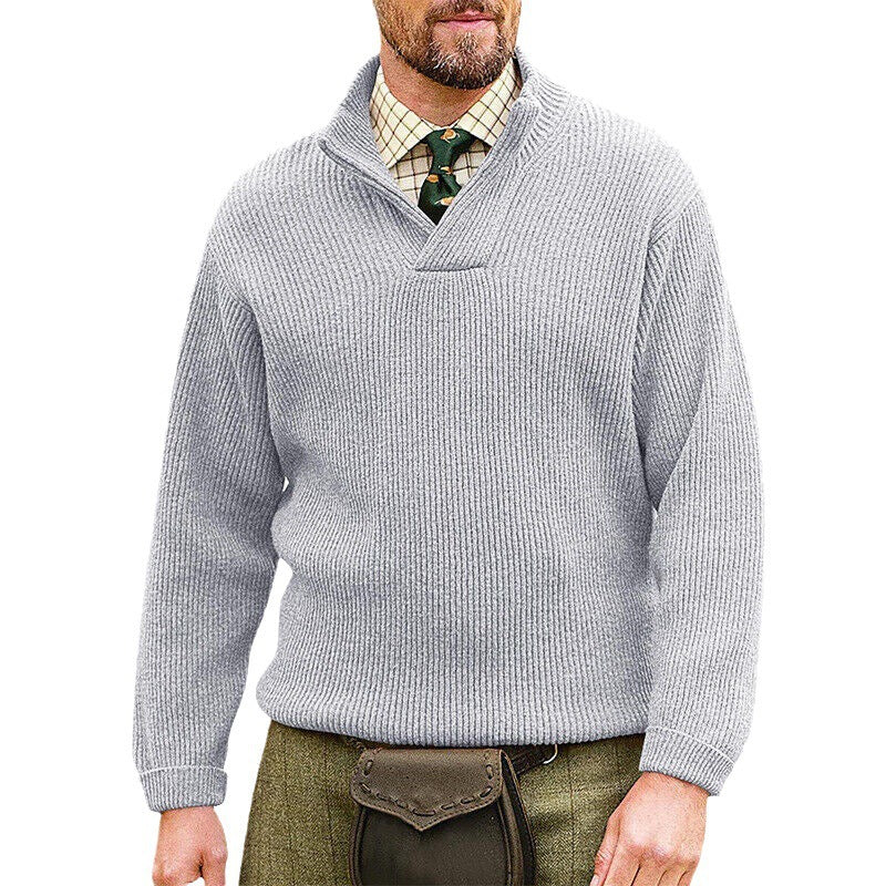 Men's Cashmere Casual Solid Color Sweater
