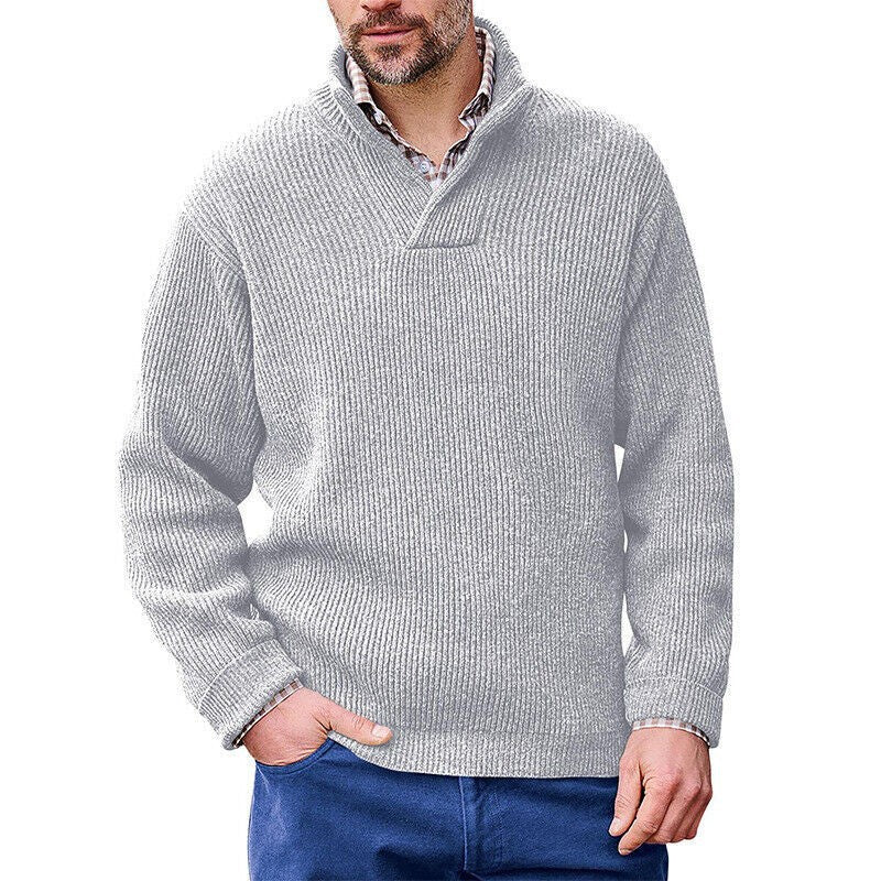 Men's Cashmere Casual Solid Color Sweater