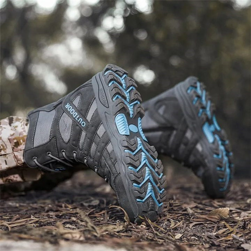 Men's Lightweight  Breathable Durable Anti-slip Hiking Boots Combat Army Boots Work Boots